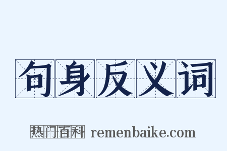 句身反义词是什么意思的图片